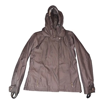 Chaqueta con capucha marrón aislante HOLDEN para mujer talla M agujeros para los pulgares transpirable Foto 1 de 4