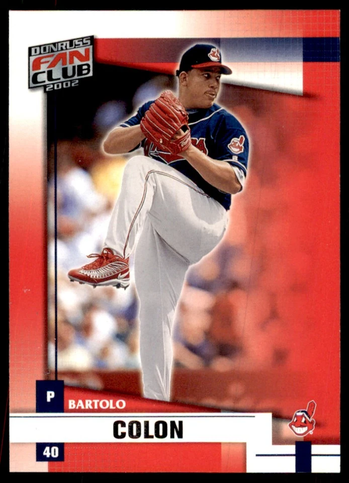 2002 DONRUSS FAN CLUB BARTOLO COLON CLEVELAND INDIANS #165 - Image 1 of 2