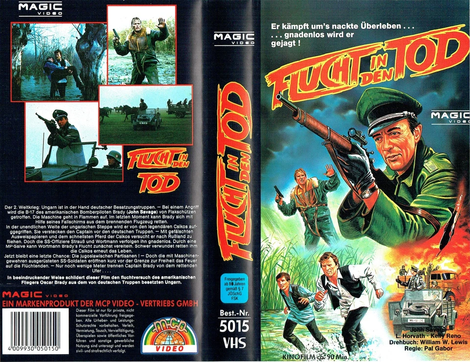 (VHS) Flucht in den Tod - John Savage, L. Horvath, Kelly Reno (USA,Ungarn 1984)  - Bild 1 von 1
