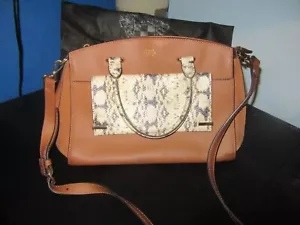 VINCE CAMUTO MEDIUM SIZE SATCHEL-TAN - Picture 1 of 15