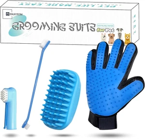 Pet Toothbrushes, Rubber Dog Bath & Massage Brush, Pet Shedding Massage Glove & - Picture 1 of 12