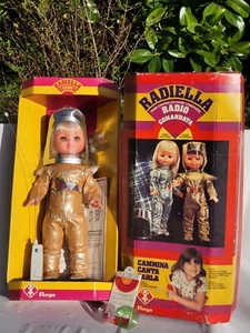 No tin toy 1960's doll/bambola FURGA-Italy RADIELLA ASTRONAUT COSMO NO ROBOT+box - Imagen 1 de 22