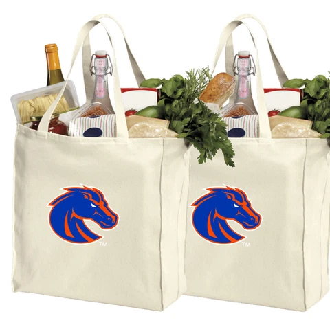 BSU Reusable Shopping Tote 2pc Set Boise StateMOTHER'S DAY GIFT Cover