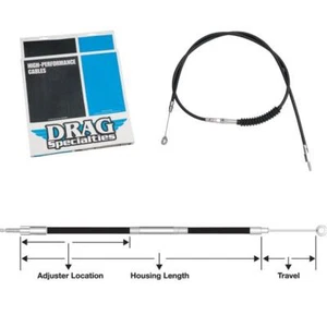 Drag Specialties Black Vinyl Clutch Cable Standard #38602-92 #173654 - Picture 1 of 1