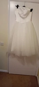 White Wedding Dress Size XS - Picture 1 of 15