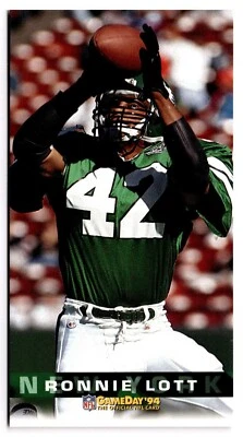 1994 Fleer GameDay - #306 Ronnie Lott New York Jets  - Image 1 of 2