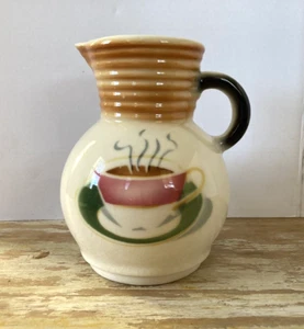 De colección restaurante artículos de restaurante jarra de leche diseño aerógrafo taza de café - Imagen 1 de 8