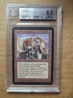 MTG Alpha Juggernaut BGS 8.5 NM-Mint  Magic Beckett Graded English (9.5,9,9,8) - Image 1 of 4