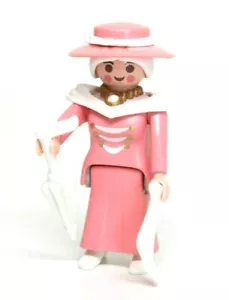 Playmobil Figure Victorian Dollhouse Old Woman Hat Hankie Umbrella White Hair - Picture 1 of 2