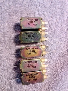 5er-Pack Vintage Reed Relais 5 Volt. 1100 Ohm Auslöser @ 2,5 V. 5ma @ 5V kostenlose P&P - Bild 1 von 2