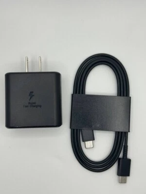 Cargador Rápido Original Samsung 45W USB-C EP-TA845 + Cable EP-DN980 S20 S21 S22 S2 Foto 1 de 4