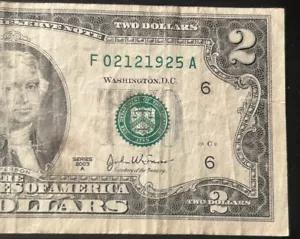 $2 100th Birthday/Anniversary Note February 12, 1925 (2/12/1925) (F02121925A) - Picture 1 of 3