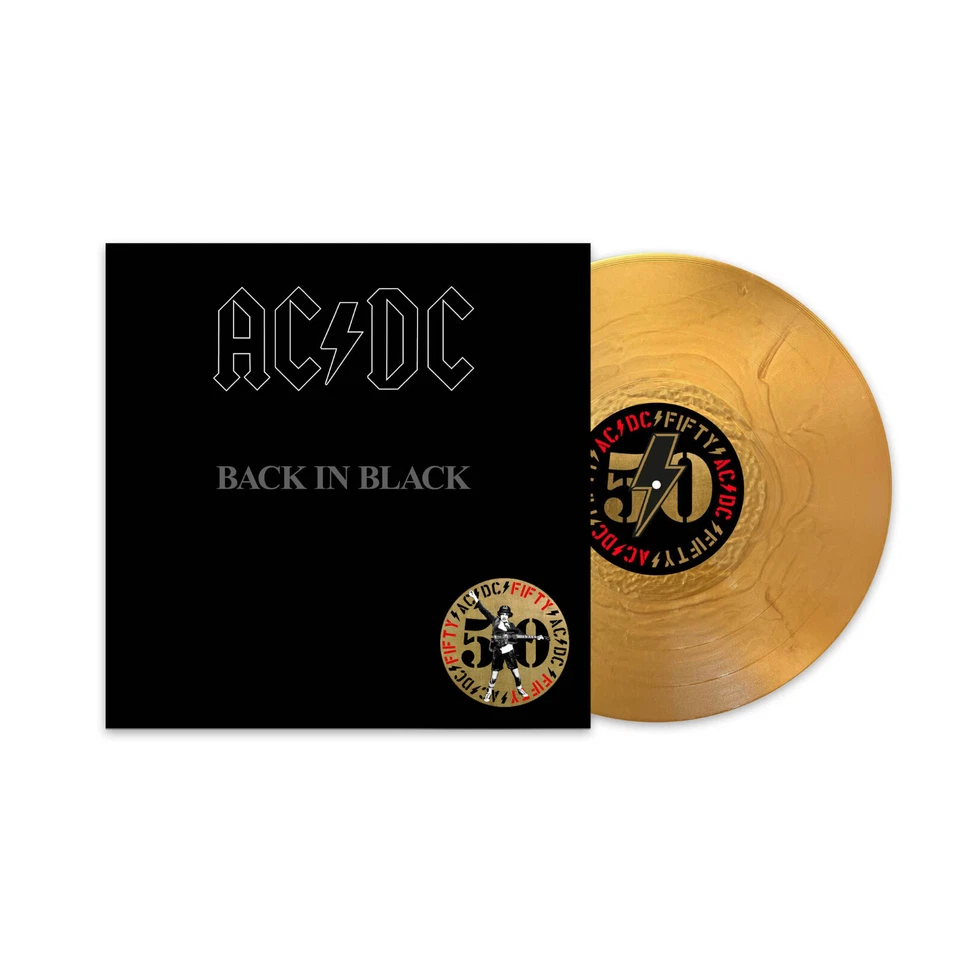 Ac/Dc Back In Black Vinile Lp Colorato Oro Nuovo Sigillato - Immagine 1 di 1