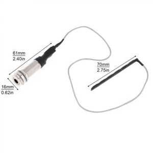 1/4" Active Guitar Piezo Pickup Under Saddle Output and Input End Pin Jack - Picture 1 of 9