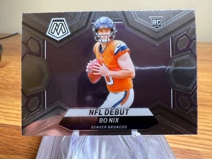 Tarjeta de novato Bo Nix #271 debut en la NFL 2024 Panini Mosaic Broncos RY - Imagen 1 de 2