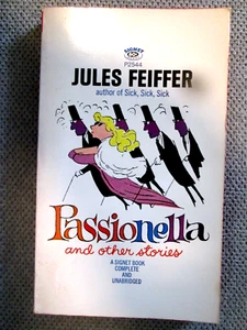 Vintage Passionella And Other Stories Jules Feiffer Paperback Book 1st Printing - Picture 1 of 2