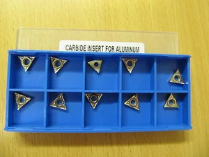 RDGTOOLS TCGT 09 CARBIDE INSERT TIPS FOR MACHINING ALUMINIUM - Picture 1 of 3