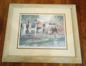 Gerahmte signierte nummerierte Kunst Lithographie Rose Arbor Denise Patchell-Olsen - Bild 1 von 13