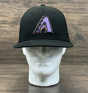 Arizona Diamondbacks Hat Fitted 7-3/8 Black 1998 Inaugural Cooperstown MLB Cap - Picture 1 of 7
