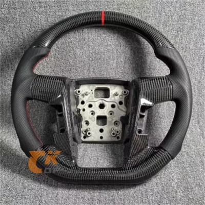 Volante de fibra de carbono de cuero negro para Ford Raptor F150 F-150 2009-2014 Foto 1 de 4