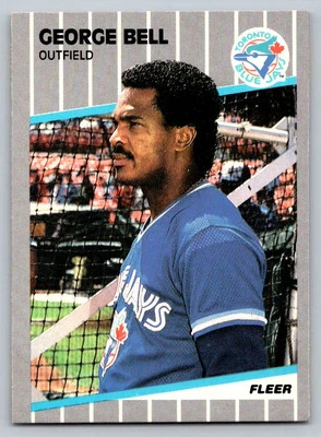 1989 Fleer #226 George Bell Toronto Blue Jays - Image 1 of 2