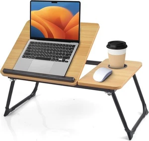Lap Desk for Couch/Sofa/Floor, 5-Angle Adjustable Bed with Brown - Picture 1 of 7