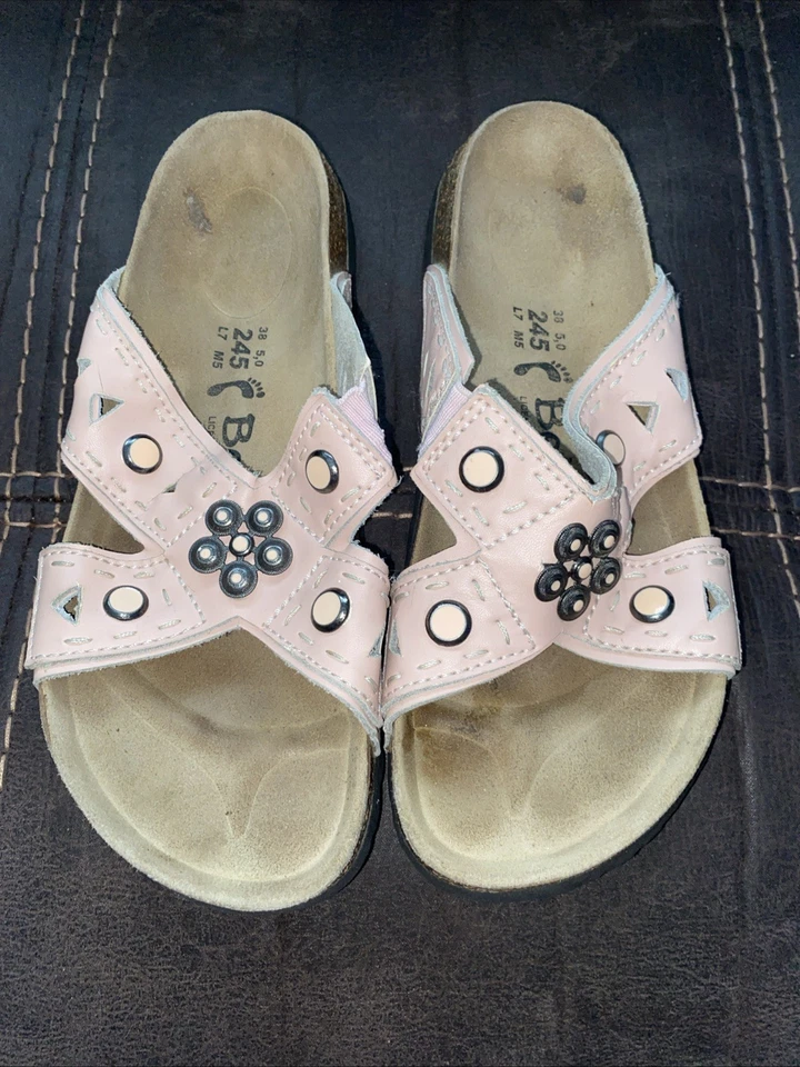 Sandalias Betula de Birkenstock de cuero adornadas con diamantes de imitación talla 7 EU 38 Foto 1 de 4