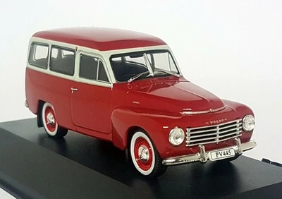 Atlas 1/43 - Volvo PV445 Duett Red / White Diecast Model Car - Image 1 of 4