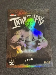 2025 Topps Finest WWE Batista #INT-BT Intimidators Insert Black Refractor /25 - Picture 1 of 2