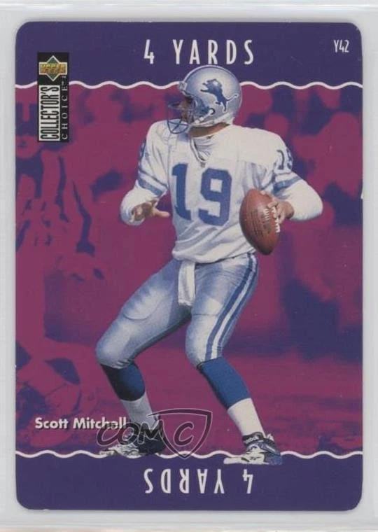 1996 Upper Deck Collector's Choice Update You Make the Play Scott Mitchell #Y42 - Image 1 of 2