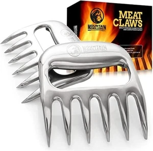 Mountain Grillers Hähnchenzerkleinerer und Fleischkrallen Pulled Pork BBQ Massivmetall - Bild 1 von 8
