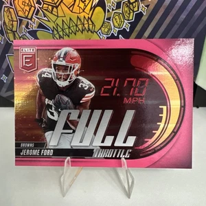 Jerome Ford 2025 Panini Donruss Elite Football Full Throttle Pink - Bild 1 von 2