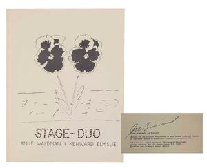 Anne WALDMAN, Kenward Elmslie / STAGE DUO Signed First Edition 1983 #204554 - Picture 1 of 3