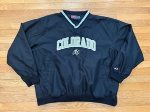 Pullover vintage anni 2000 Colorado Buffaloes Pro Player taglia uomo XL nero oro - Foto 1 di 4