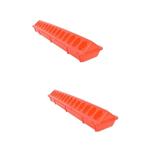 2 PCS Long Trough Extra Large Bird Feeders for Outdoors Pigeon Supplies - Picture 1 of 12