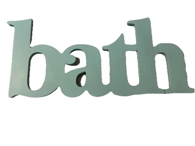 Декор стены знак вырез буквы ванна 17,5 дюйма x 7,5 дюйма - Изображение 1 из 2
