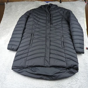 Duluth Trading Co Jacket Womens 2XL Black 800 Fill Duck Down Cold Faithful Parka - Picture 1 of 20