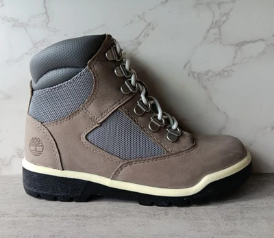 TIMBERLAND LITTLE KIDS FIELD HI BOOTS 'LIGHT GREY' A1HV4 - Image 1 of 4