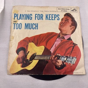 Elvis Presley 45 Playing For Keeps / Too Much 1957 RCA 1st Press EX/VG - Picture 1 of 5