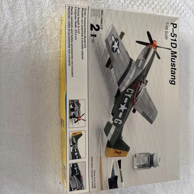 1988 TESTORS P-51D MUSTANG 1/48 SCALE MODEL KIT- NEW OPEN BOX - Re-sealed! - Image 1 of 4
