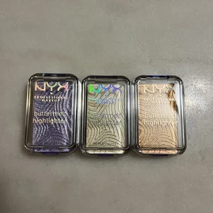 NYX Buttermelt Resaltador Lote De 3 Lavanda Champagne Cobre Nuevo Sellado - Imagen 1 de 7