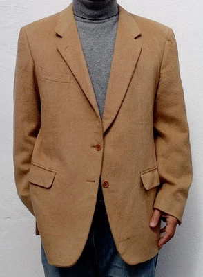 Cantarelli Men's Loro Piana Camel Hair Jacket Size 44-46 UK Vintage RRP £750 - Image 1 of 4