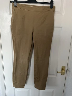 Womens Boden Caramel Leggings Size 12R Great condition. Side zip Stretch - Image 1 of 4