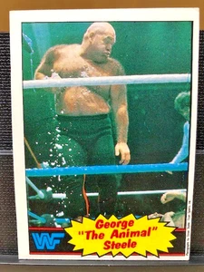 WWF George “The Animal” Steele 1985 Topps Titan Sports, Inc. Card #21 HOF-NMint - Picture 1 of 13