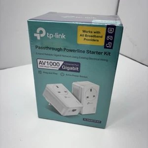 Kit de démarrage CPL TP-Link AV1000 TL-PA7017P KIT Passsthrough Gigabit HomePlug - Photo 1/7