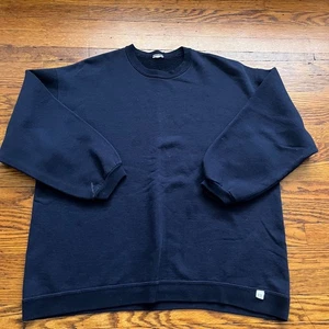 VTG Russell Athletic Sweatshirt Men's XL Blue Pullover Grunge Y2K Blank Basic - Picture 1 of 6