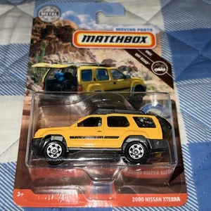 Matchbox MBX Off-Road Moving Parts (2019) Yellow 2000 Nissan Xterra Toy Car RARE - Picture 1 of 5