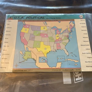 Complete GeoSafari Map Set 1 Complete Pack Geo SAFARI - Picture 1 of 2