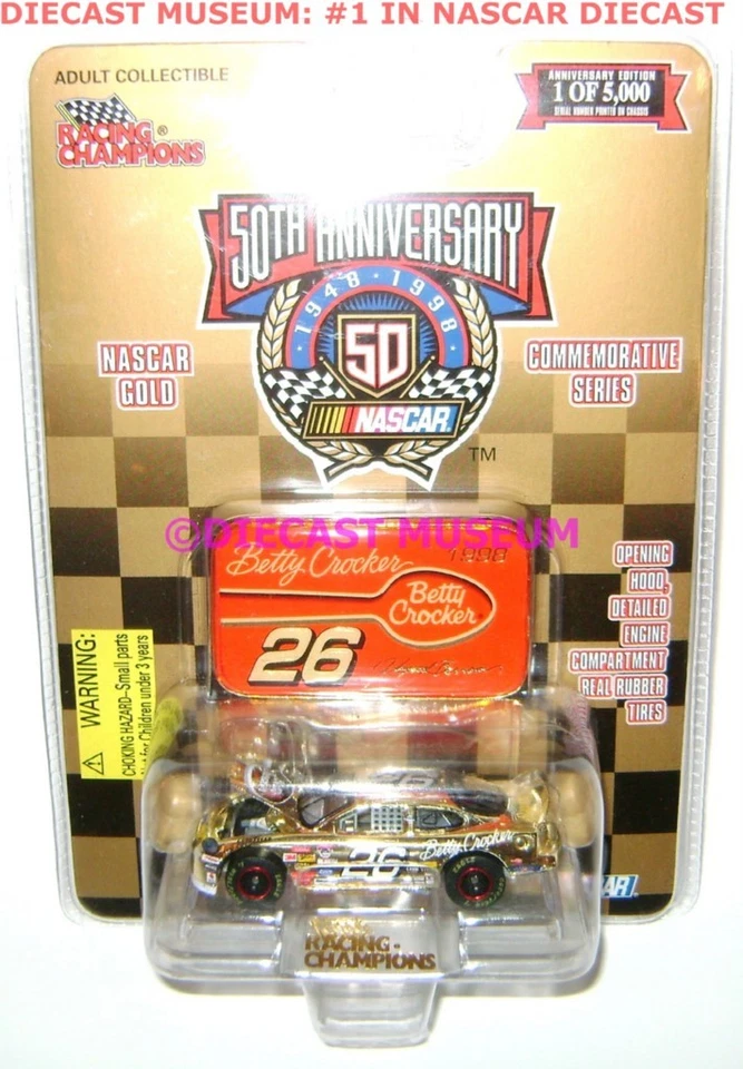 Johnny Benson #26 Betty Crocker Gold 50th NASCAR ¡RARO!! Foto 1 de 1