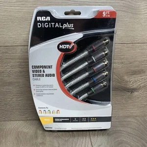 Cable de audio estéreo y video componente RCA Digital Plus 9 pies (DH9CVSA) NUEVO - Imagen 1 de 8